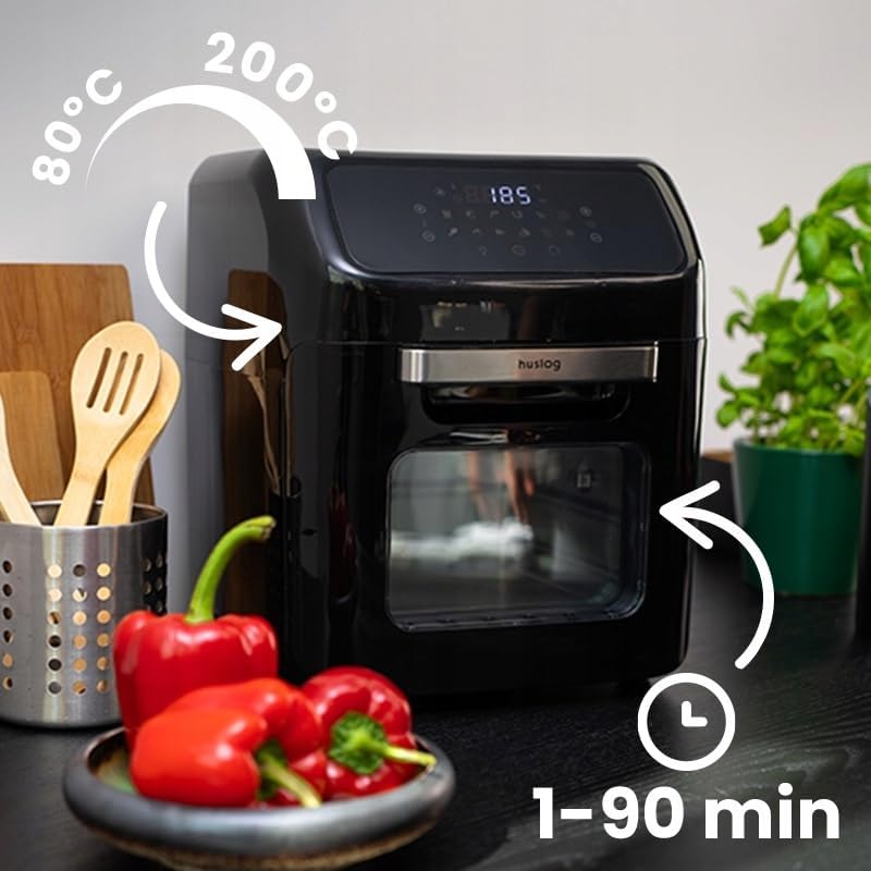 Airfryer Heissluftfritteuse 12L 1800W, Touchscreen, XXL, Zubehör, Fritteuse ohne Öl, Digital Screen,