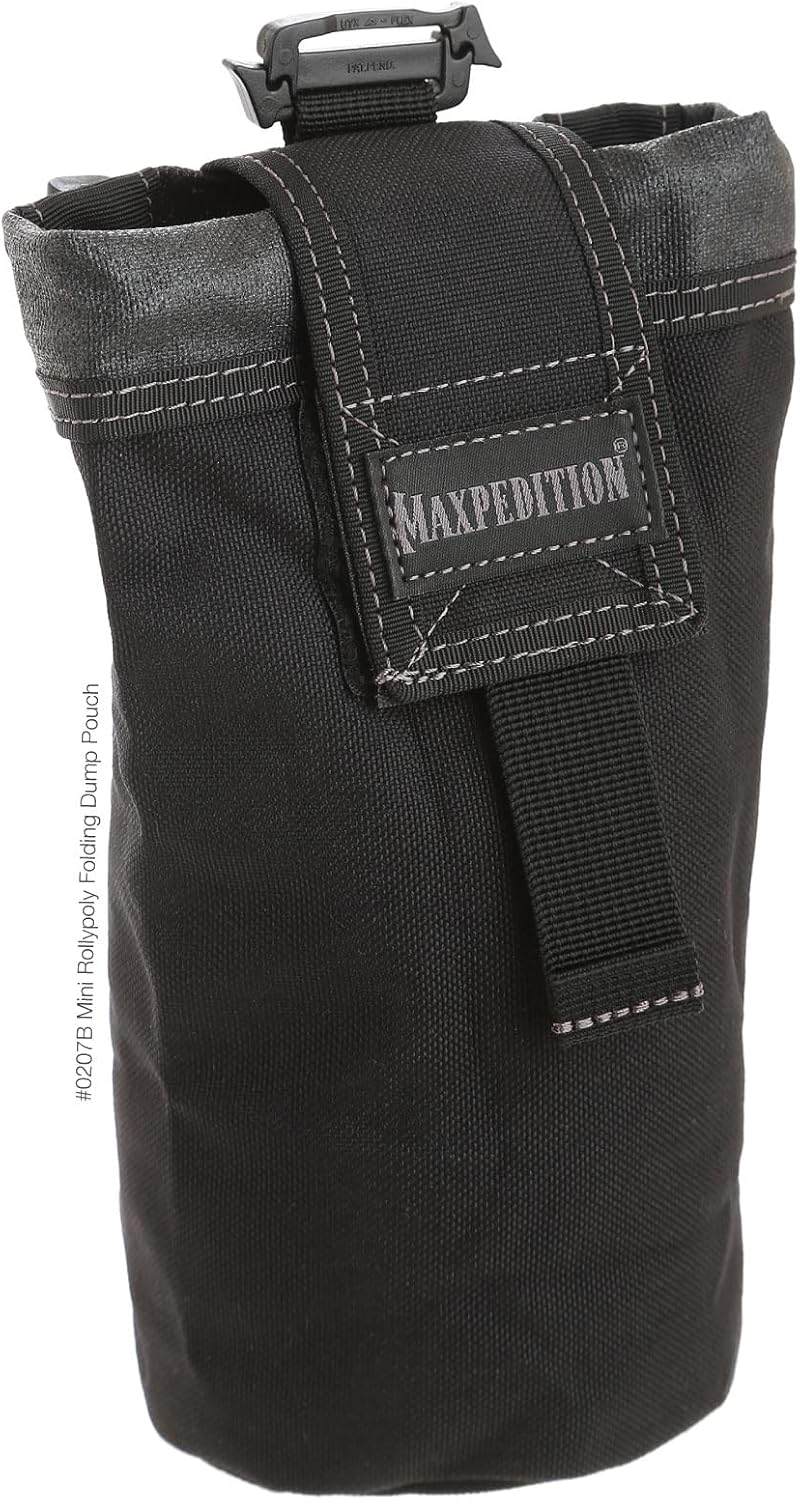 Maxpedition Faltbeutel Mini Rollypoly Schwarz, Schwarz