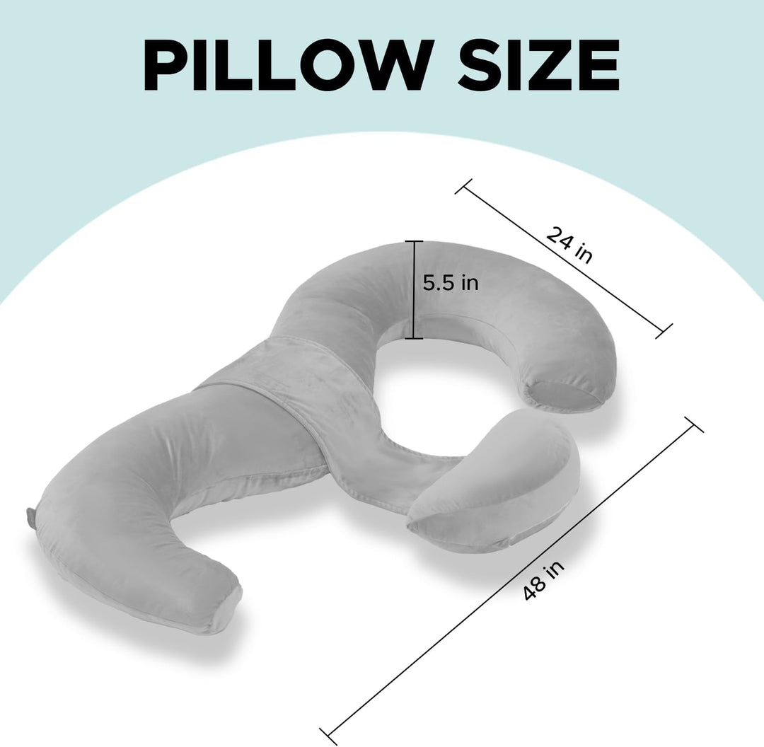 SCHNAUZER HOME Mutterschaft Kissen Body Pillow - Soft Long Bed Pillows Insert for Sleeping,121 cm/E-