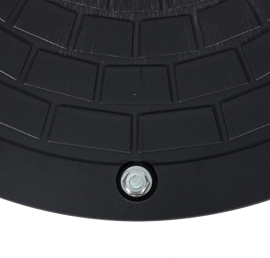 Schachtverlängerung kg Rohr dn 400 0,5m - Schachtabdeckung Kunststoff Kanaldeckel Schwarz - Sickersc