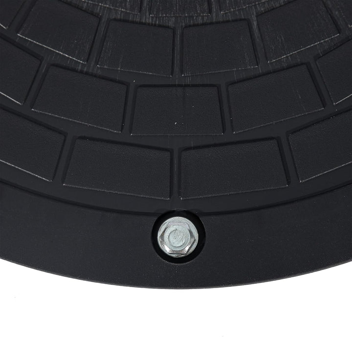 Schachtverlängerung kg Rohr dn 400 1m - Schachtabdeckung Kunststoff Kanaldeckel Schwarz - Sickerscha