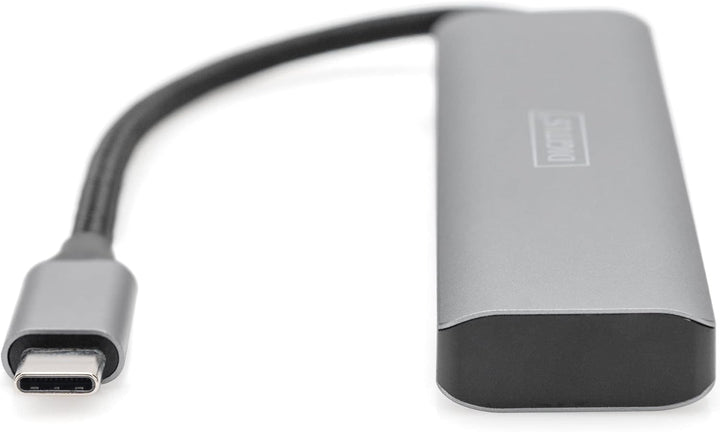 DIGITUS DA-70246 – USB Hub – 4-Port USB 3.2 Gen 1 Hub Typ C – Superspeed Datenübertragung bis 5 Gbit