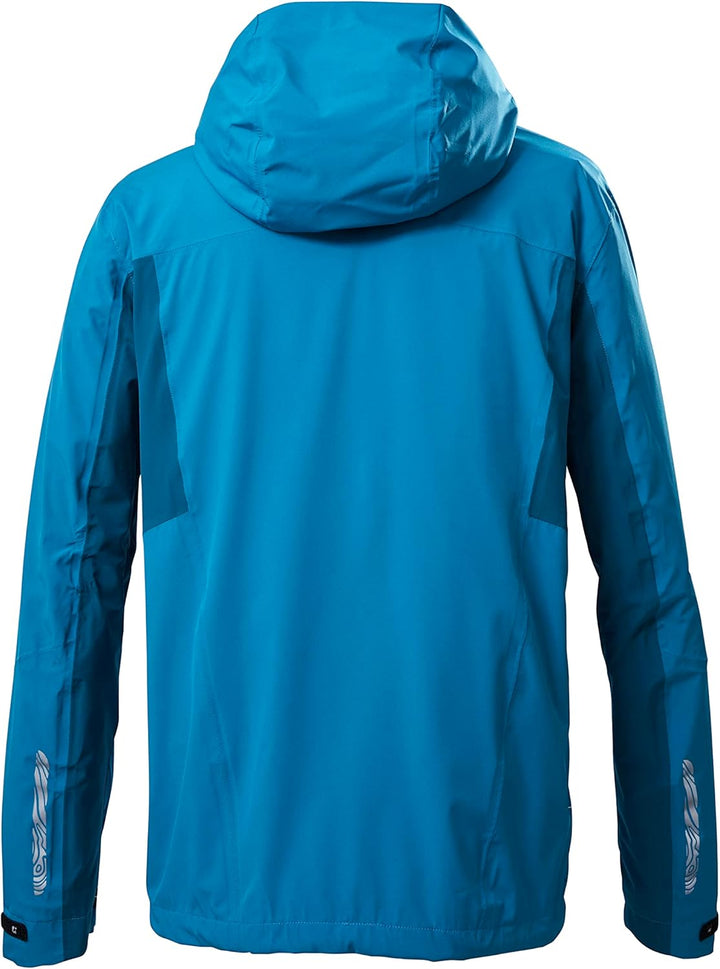 Killtec Herren Kos 31 Mn Jckt Funktionsjacke/Outdoorjacke mit Kapuze und Unterarmventilation L dunke