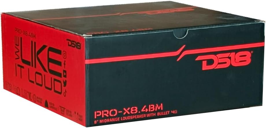 KIT Set FÜR DS 18 PRO-X8.4BM 1 Mitteltöner 20 cm 200 mm 8" Durchmesser, 275 Watt rms und 550 Watt ma
