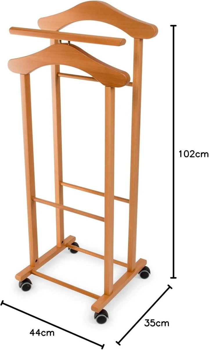 Arredamenti Italia Herrendiener für Schlafzimmer TRENDY, Holz - Farbe: Kirsche holz Ar-It il cuore d