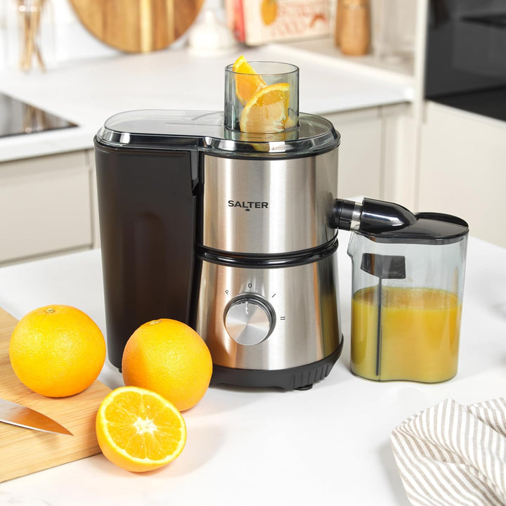 Salter 4-in-1 Entsafter & Mixer – Obstentsafter & Smoothie-Maker, 1L Mixbehälter, inklusive 600ml Sp