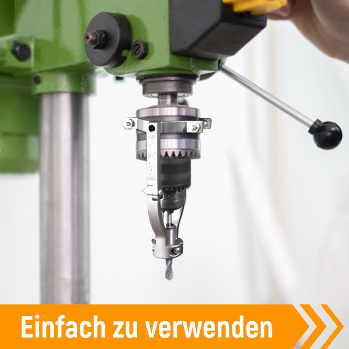 Milageto Feste Halterung für Vierkantlochbohrer für Tischbohrmaschine Oder Handbohrmaschine Professi