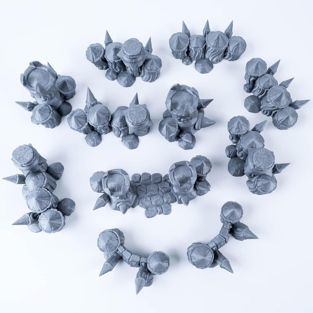 3D Vikings Ork-Lager: Modulares Barrikaden- und Zaun Set, Erstelle dynamische Schlachtfeldszenarien,