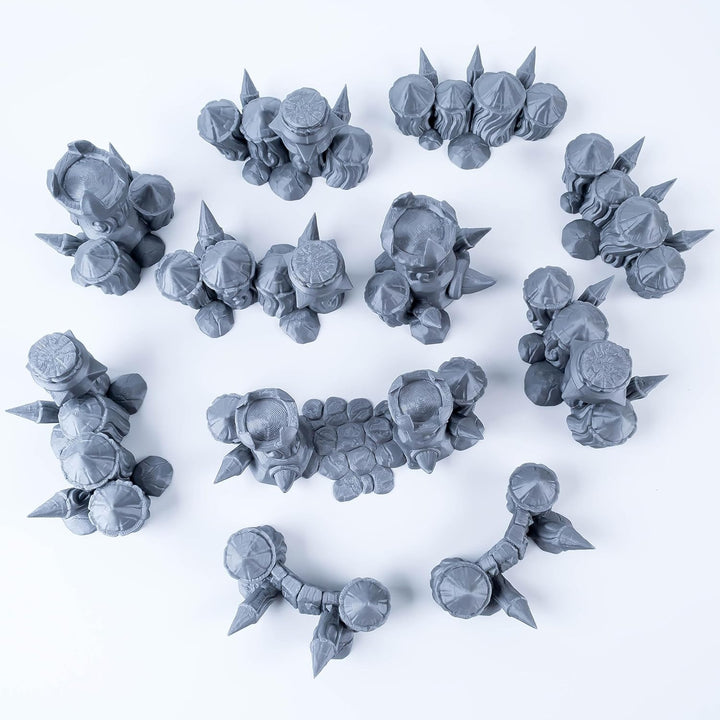 3D Vikings Ork-Lager: Modulares Barrikaden- und Zaun Set, Erstelle dynamische Schlachtfeldszenarien,