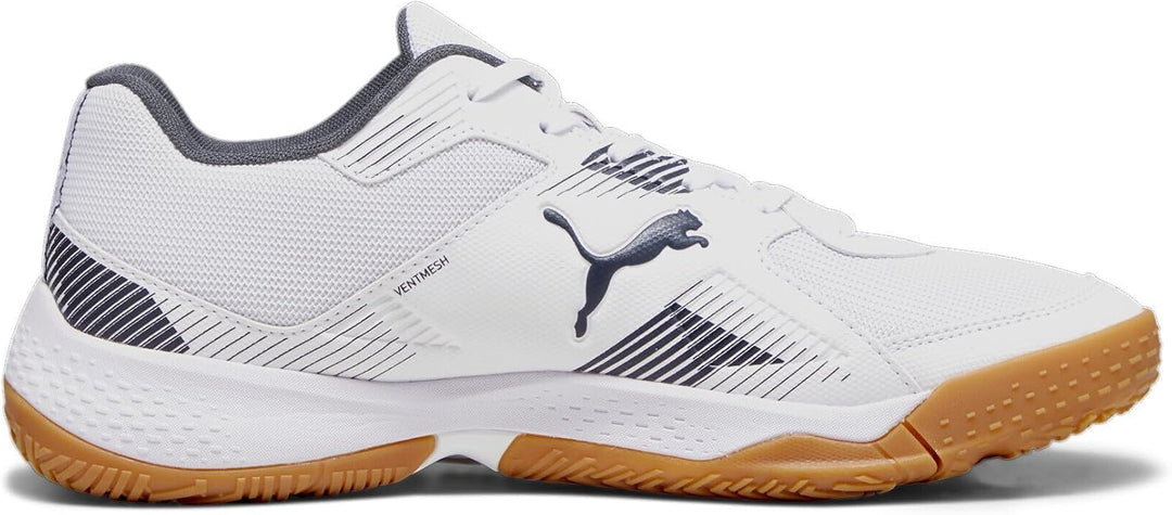 PUMA Herren Solarflash Ii Indoor Court Shoe 46 EU Puma White Shadow Gray Gum, 46 EU Puma White Shado