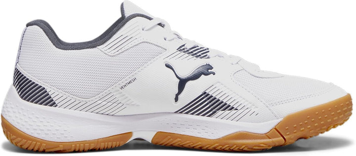 PUMA Herren Solarflash Ii Indoor Court Shoe 46 EU Puma White Shadow Gray Gum, 46 EU Puma White Shado