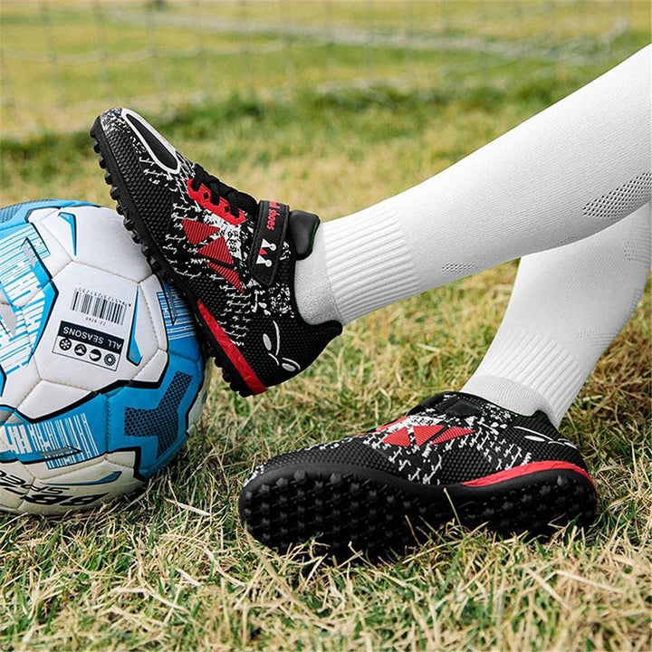 YisiNP Fussballschuhe Kinder Unisex Leicht rutschfest Trainingsschuhe Sommer Fussballschuhe für Kuns