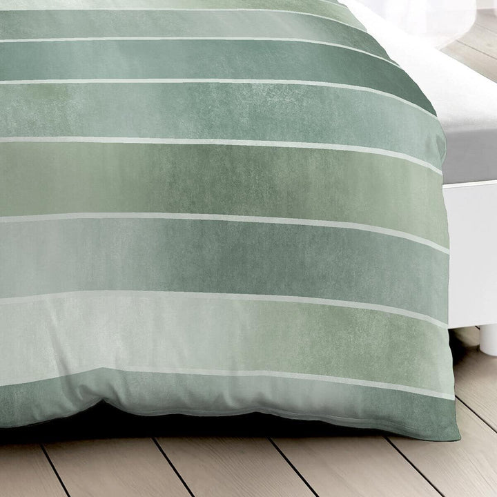 Kaeppel Mako-Satin Bettwäsche Timeless Jade, 1 Bettbezug 155 x 220 cm + 1 Kissenbezug 80 x 80 cm Jad