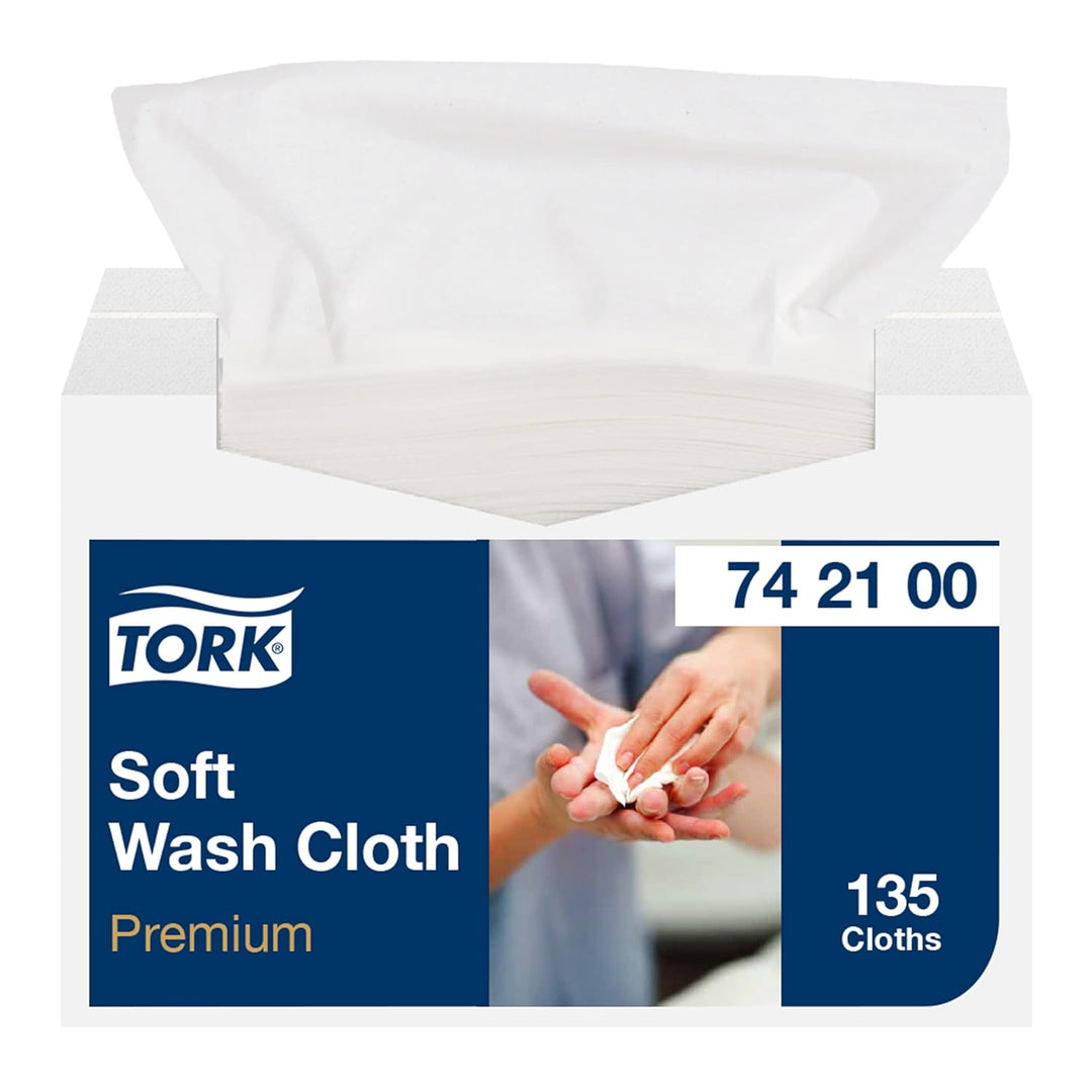 Tork 742100 weiches Waschtuch Premium 1-lagig / extra weiche Pflegetücher für die Pflege von Patient