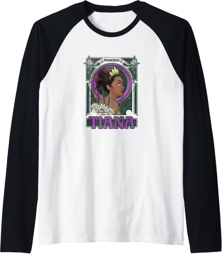 Disney Princess & The Frog Tiana Stained Glass Portrait Raglan