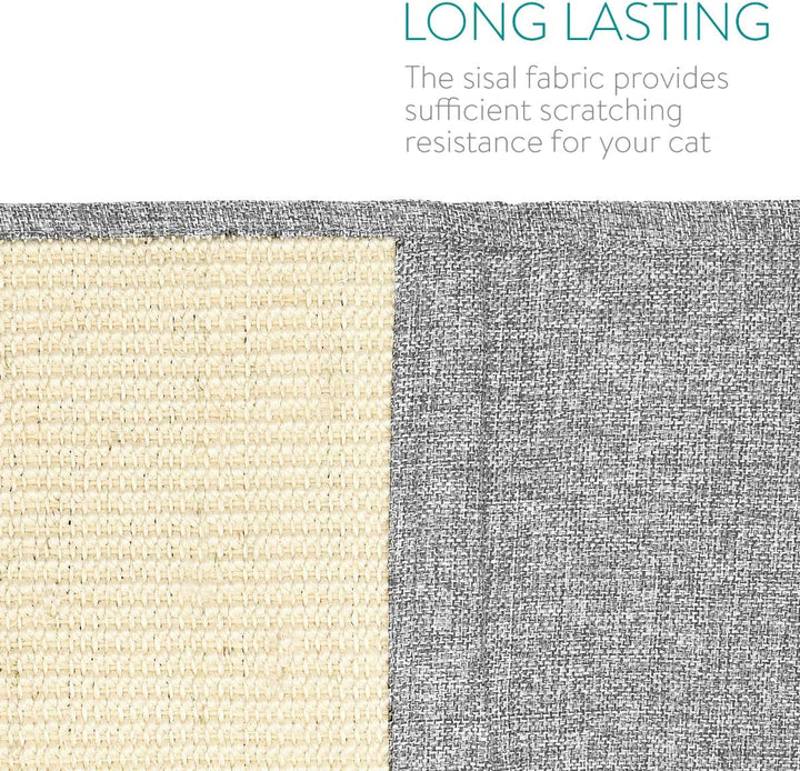 Navaris Katzen Kratzmatte Kratzschutz Sofa Links - Sisal Kratzteppich für Katze - Couch Katzenkratzm