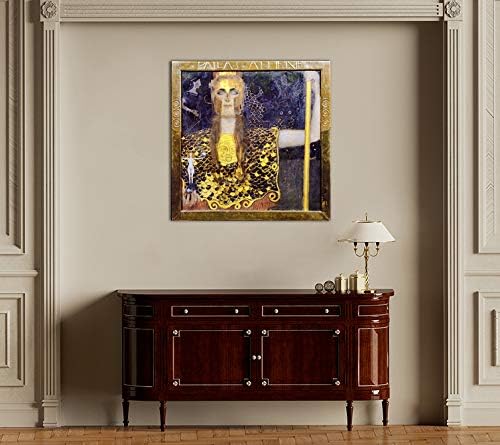 Bilderdepot24 Bild auf Leinwand | Gustav Klimt - Pallas Athene in 80x80 cm als Wandbild | Wand-deko