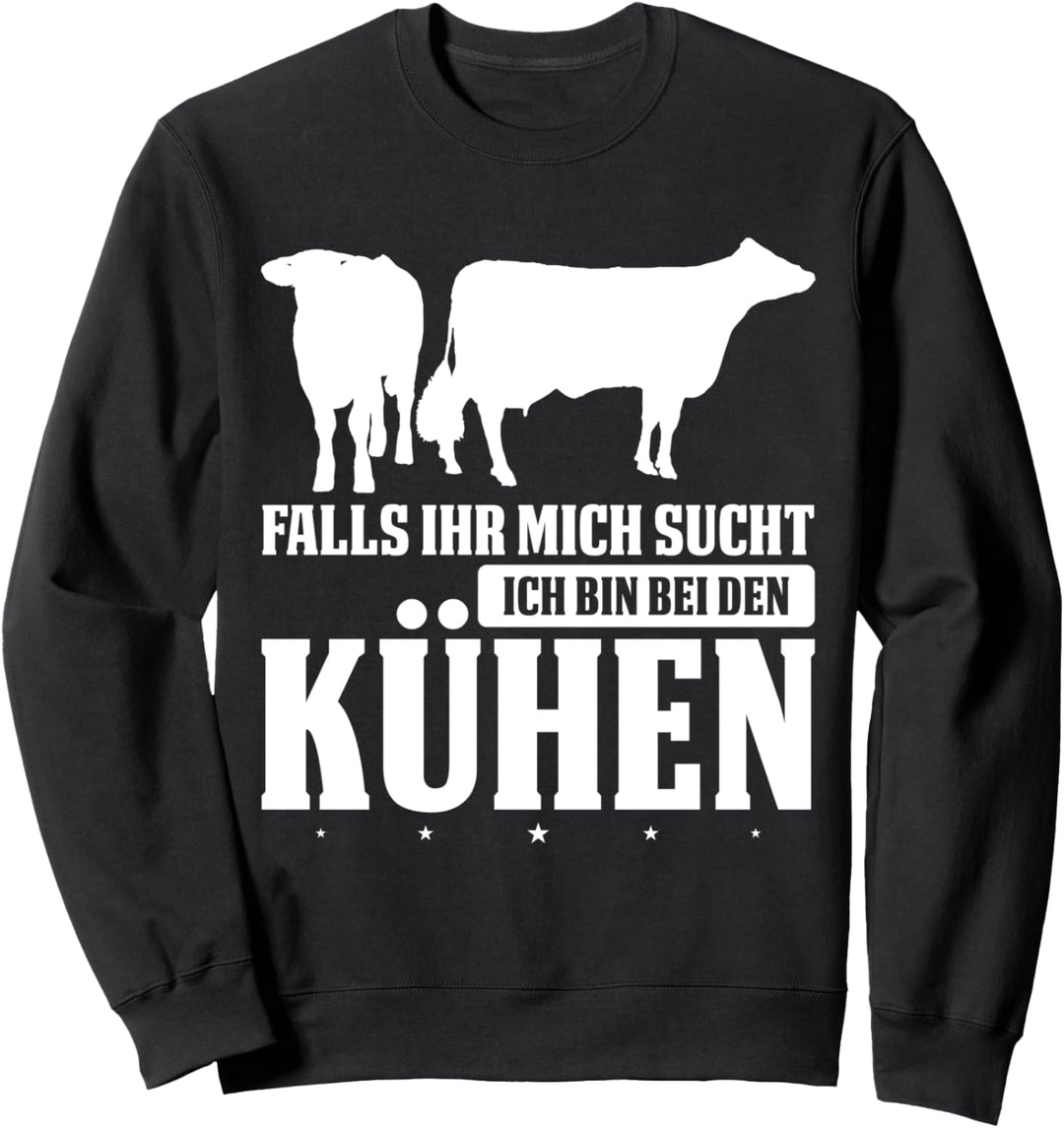 Kuh Kühe Landwirt Sweatshirt