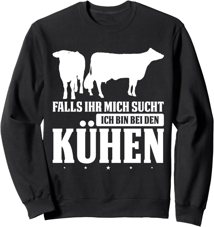 Kuh Kühe Landwirt Sweatshirt