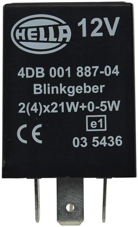 HELLA - Blinkgeber - 12V - 4-polig - Anbau - elektronisch - mit Halter - 4DB 001 887-041