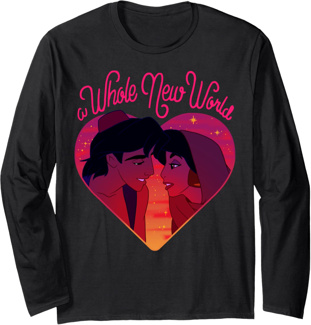 Disney Aladdin A Whole New World Heart Langarmshirt