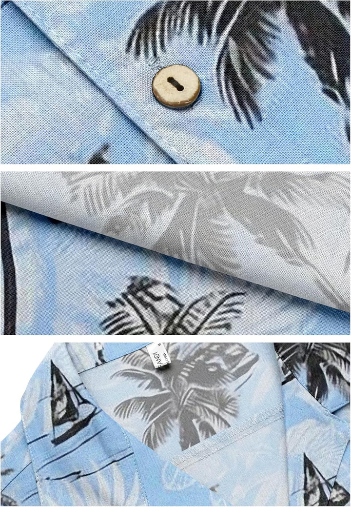 COOFANDY Leinenhemd Herren Hemd Sommer Kurzarm Herrenhemd Freizeit Sommer Hemden Einfarbig Basic Bea