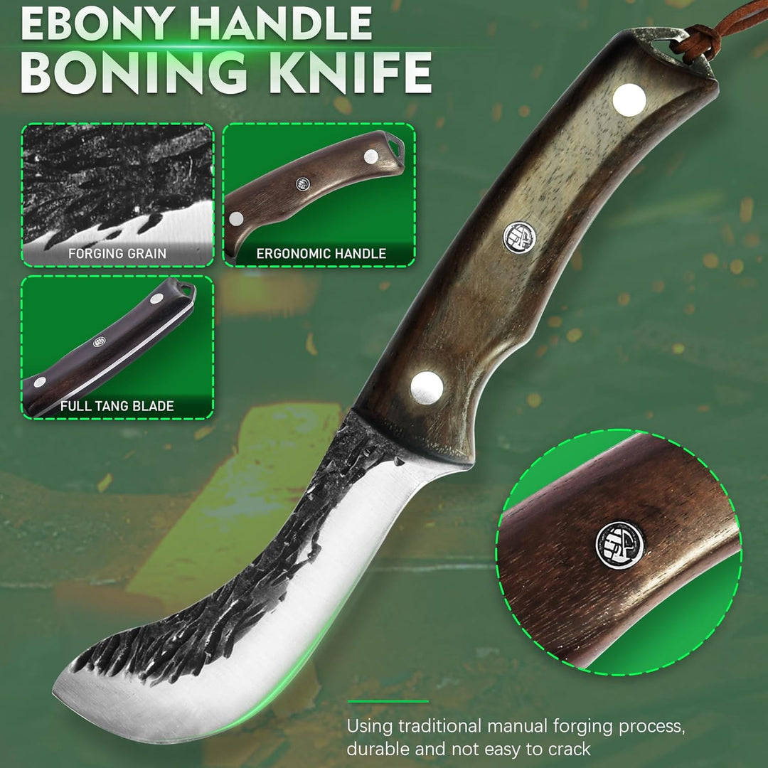 FULLHI 12pcs wood handle kitchen knife set (11pcs), 11pcs