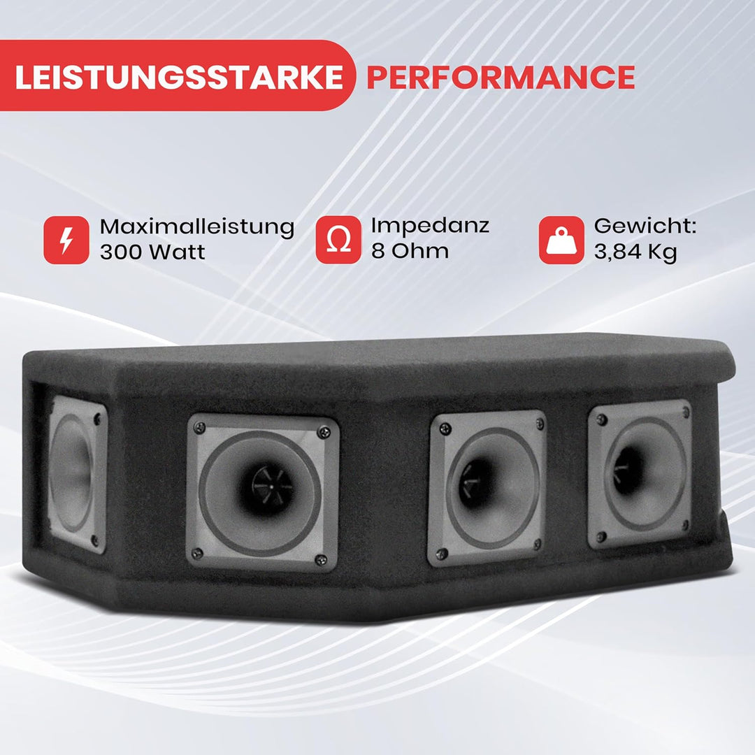 PylePro 300 Watt DJ Lautsprecher Boxen, Party Lautsprecher Passiv Robuste PA Box als Musikanlage 6-W