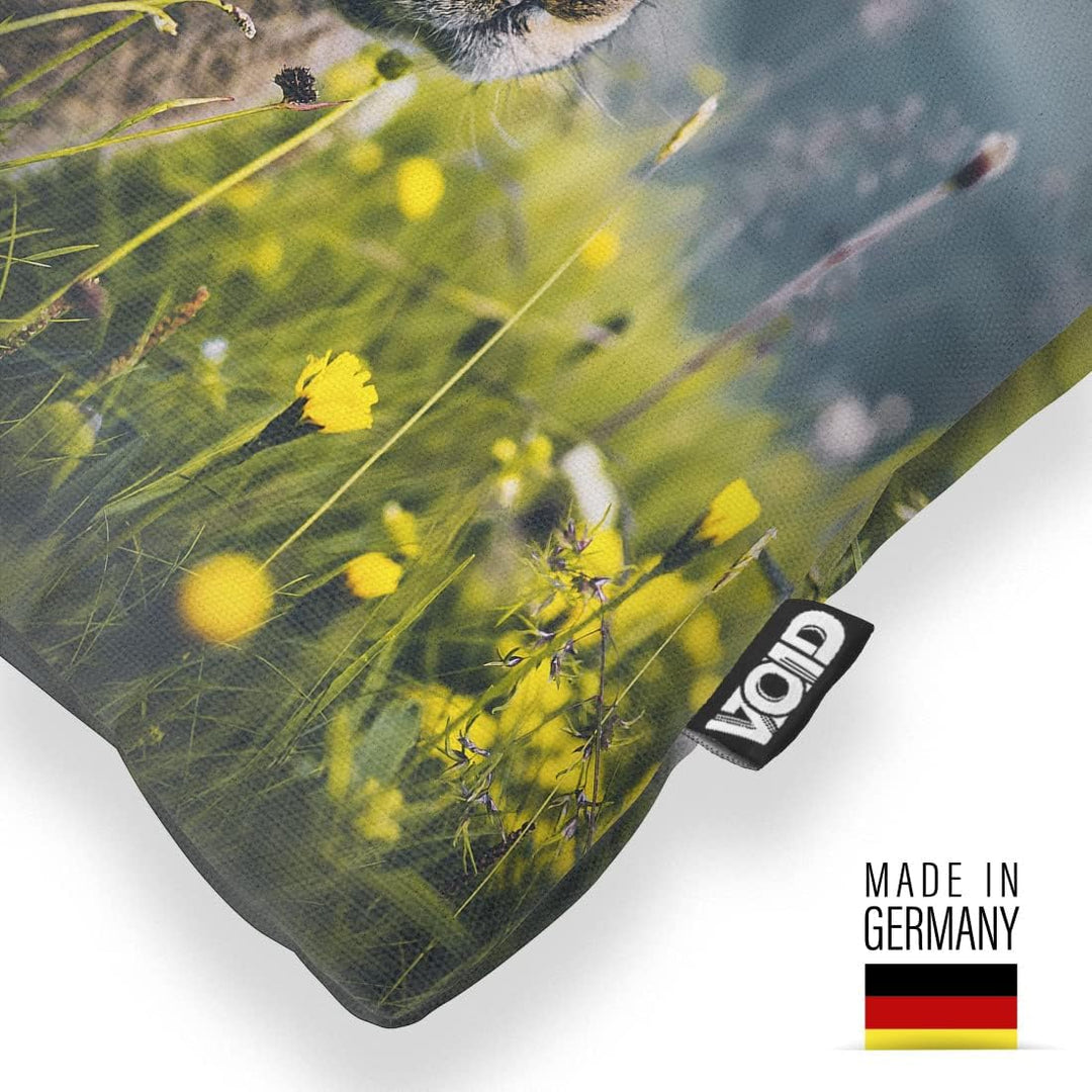 VOID Hase Berglandschaft Kissenbezug 50x50 Kissenhülle Polyester Zierkissen Couchkissen Ostern Oster