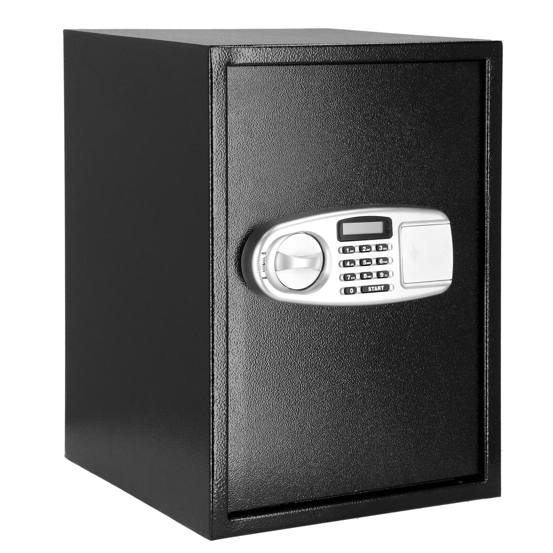 SPRINGOS Tresor Safe mit elektronischem Schloss 2 Schlüssel 35 x 36 x 50 cm Schwarz 35 x 36 x 50 cm,
