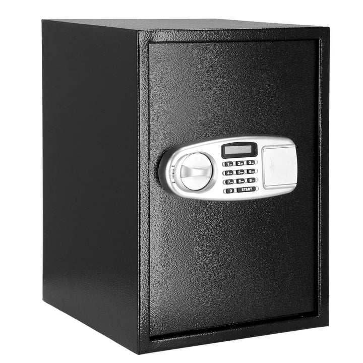 SPRINGOS Tresor Safe mit elektronischem Schloss 2 Schlüssel 35 x 36 x 50 cm Schwarz 35 x 36 x 50 cm,