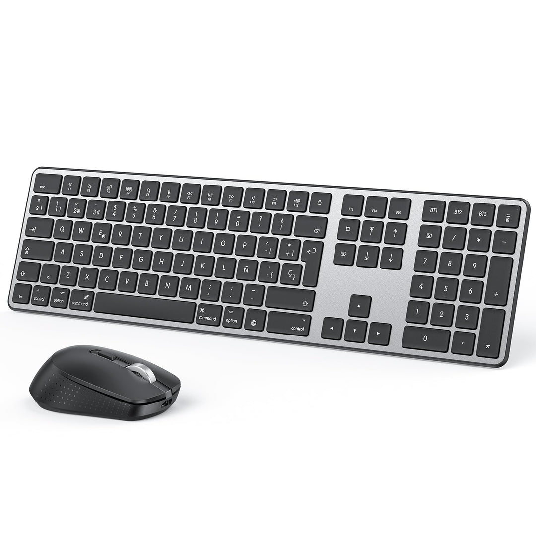 OMOTON Mac Tastatur Maus Set Kabellose für MacBook Air/Pro/iMac/iMac Pro/Mac mini, Bluetooth Funktas