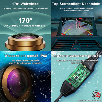 AHD 1080P Rückfahrkamera Funktioniert Nur mit Monitoren und Radio, die das AHD 1080P Videosignal Unt