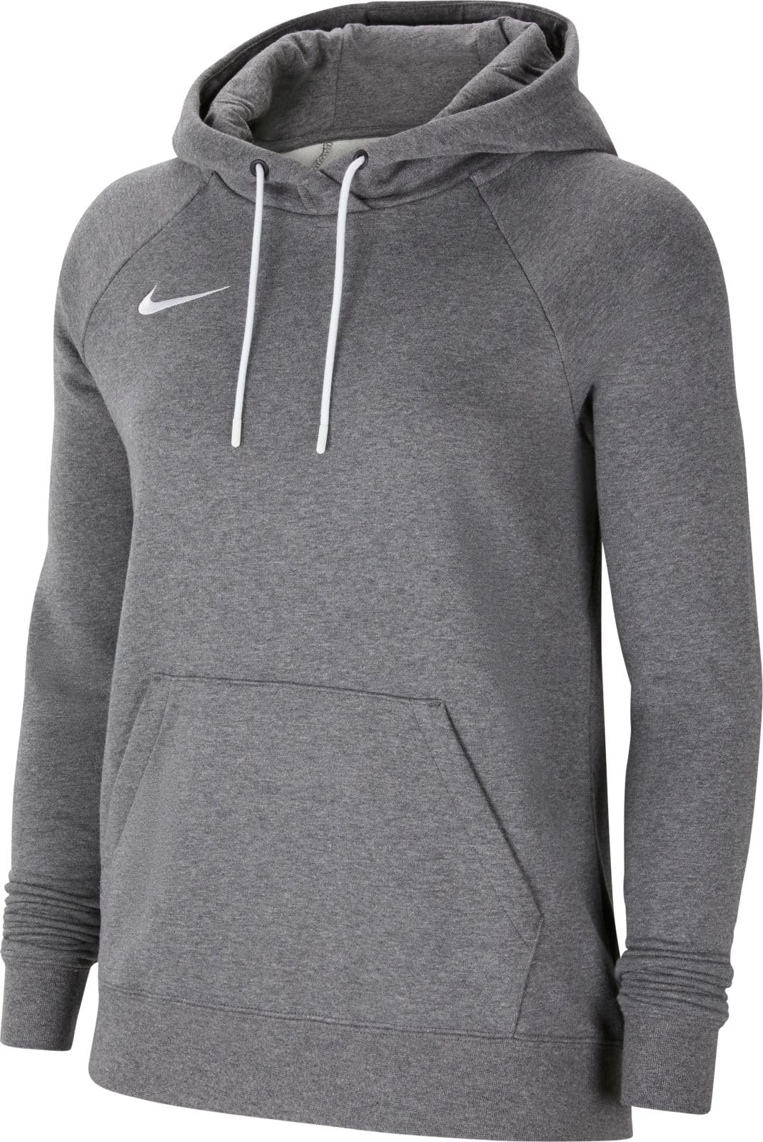 Nike Damen Team Club 20 Hoodie Women Kapuzenpullover (1er Pack) M Kohle Heathr / Weiss / Weiss, M Ko