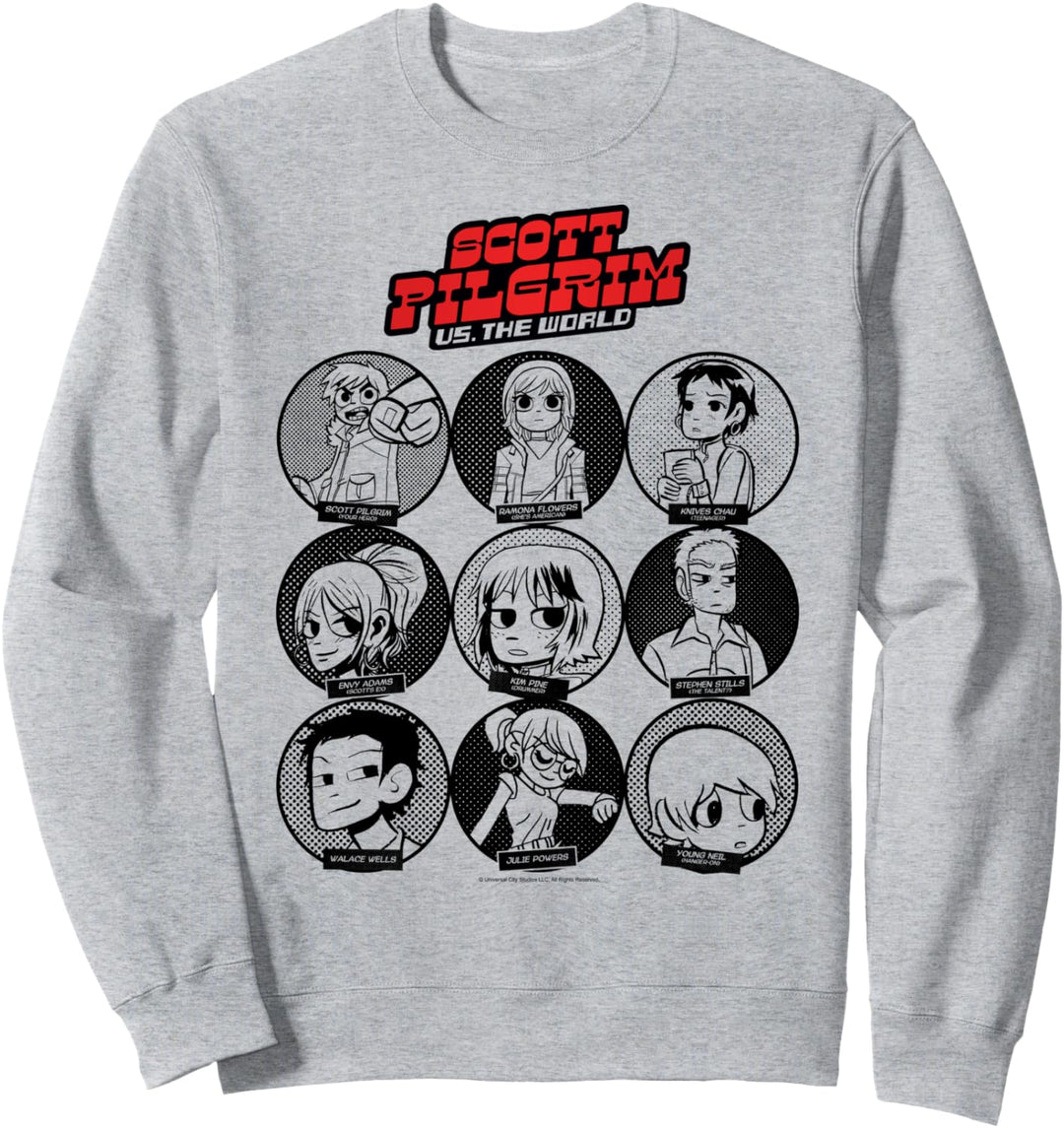 Scott Pilgrim Vs. The World Comic Character Box Up Sweatshirt