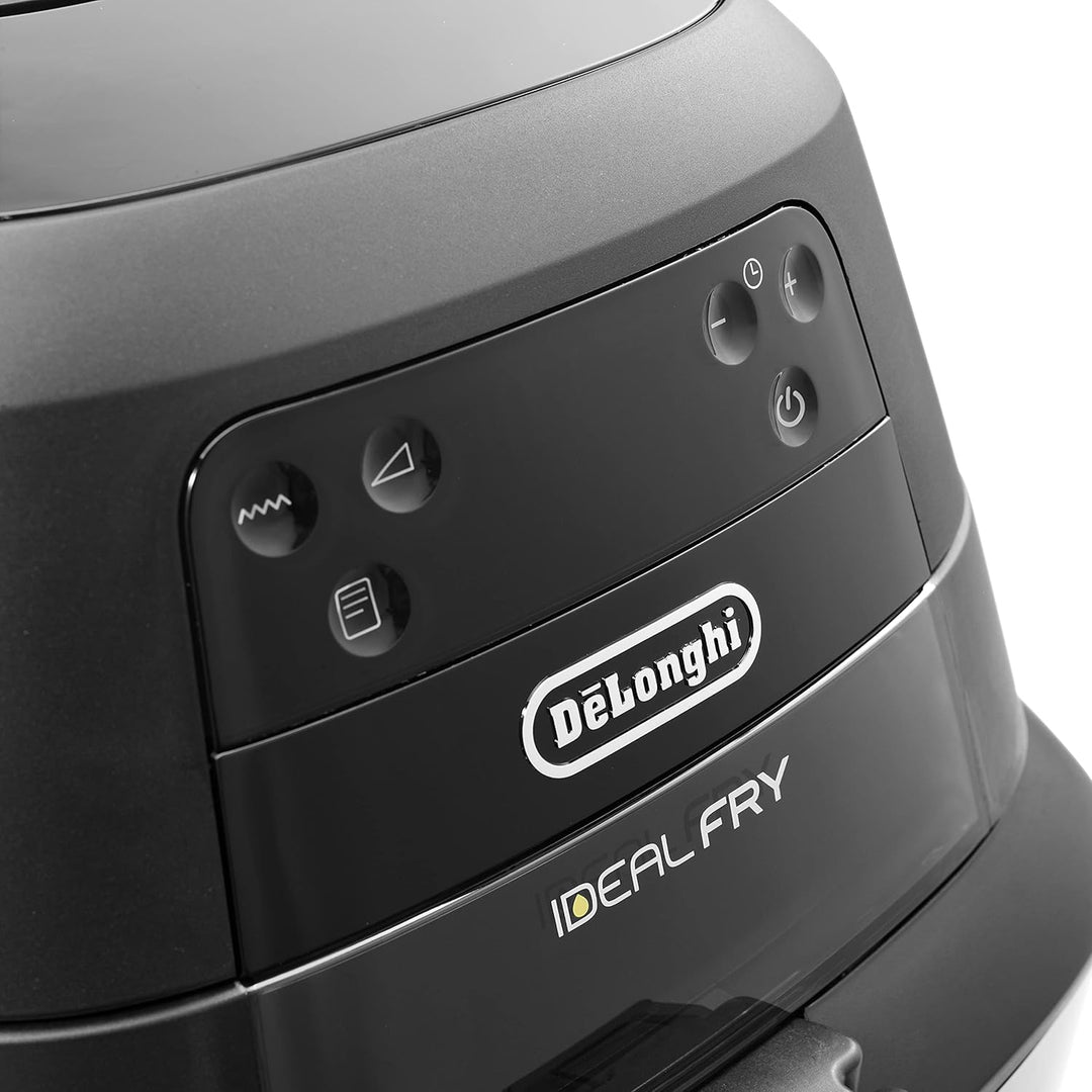 De'Longhi FH2184.BK IDEALFRY Luftfritteuse, Kapazität 1,25 kg, digitales Bedienfeld, 5 voreingestell