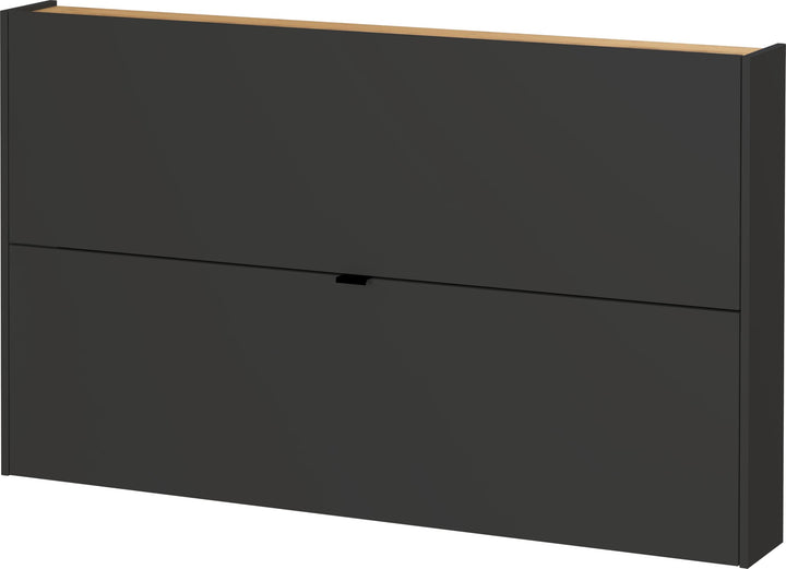 Germania Schuhschrank 1392-549 GW-Ameca, in Graphit/Navarra-Eiche-Nb., mit geringer Tiefe, 140 x 83