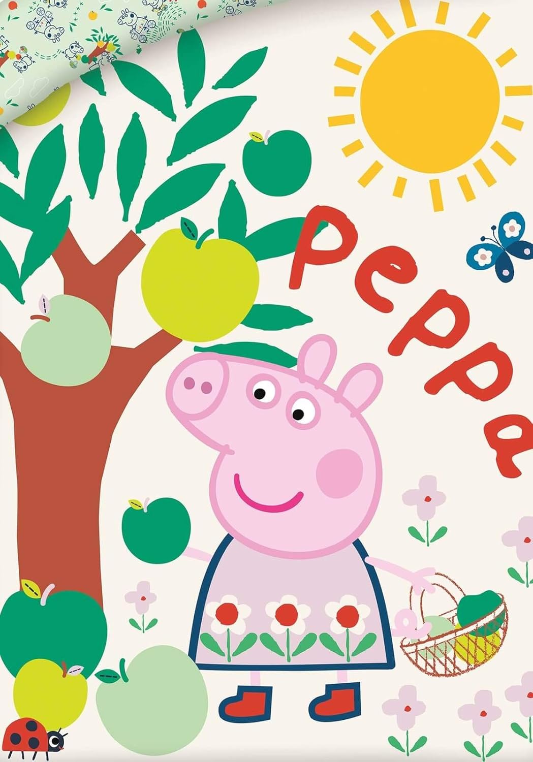 Halantex Peppa Pig Babybettwäsche Kinderbettwäsche 140x200 + 70x90 cm Peppa Wutz