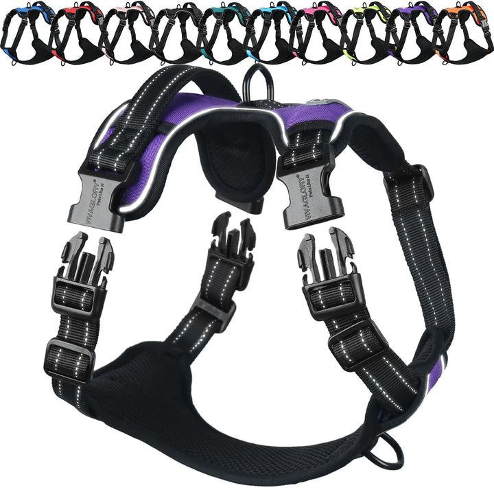 VIVAGLORY Easewalk Hundegeschirr, Anti Zug Hundegeschirr für Training &amp; Spazieren, Anti Zieh Geschir