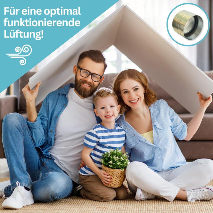 Home Melody Rückschlagklappe - Rückstauklappe für Dunstabzug, Trockner Entlüftung, Abluftventilator,