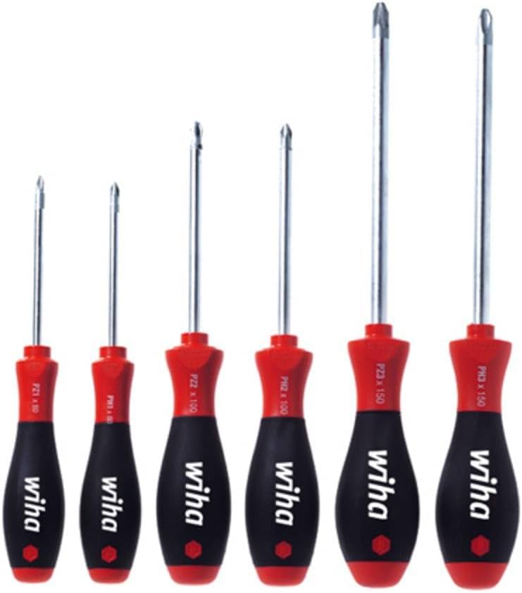 Wiha Schraubendreher Set SoftFinish Phillips, Pozidriv 6-tlg. (26146) PH/PZ, PH/PZ
