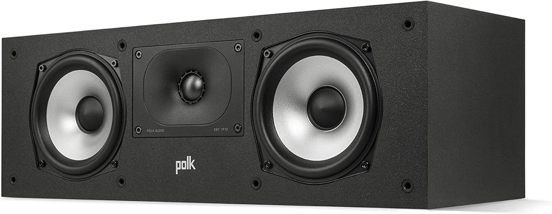 Polk Audio Monitor XT30 Center Lautsprecher, Hi-Res Zertifiziert, kompatibel mit Dolby Atmos und DTS