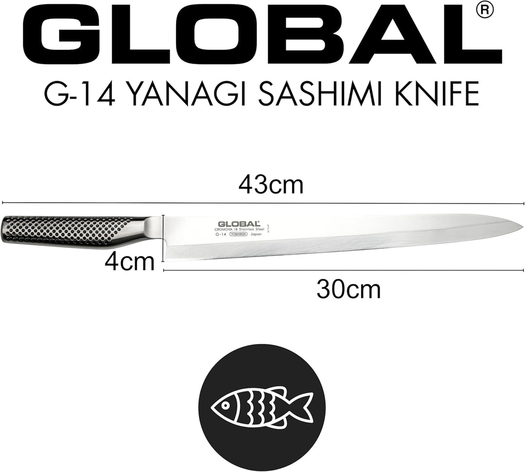Global G-14 Fischmesser Yanagi-Sashimi-Schliff 30 cm