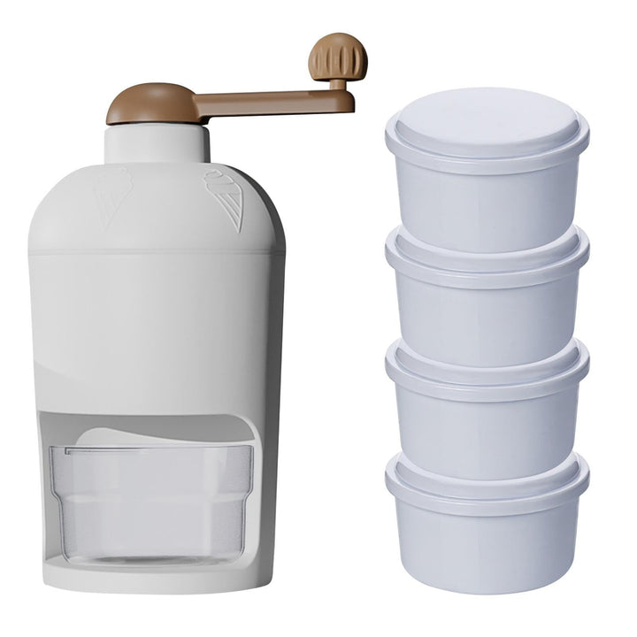 Slushy Maker Und Eismaschine, Eiscrusher Mit Manueller Kurbel, Ice Crusher Ideal Für Unterwegs
