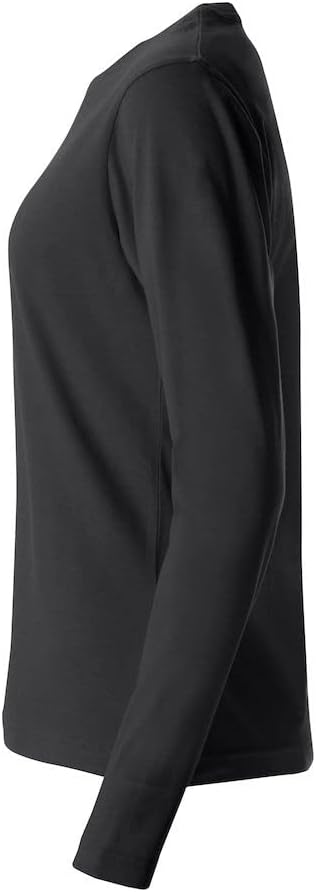 Clique - Langarm-T-Shirt mit Rundhalsausschnitt für Damen Basic-T L/S Damen aus Baumwolljersey in Sl