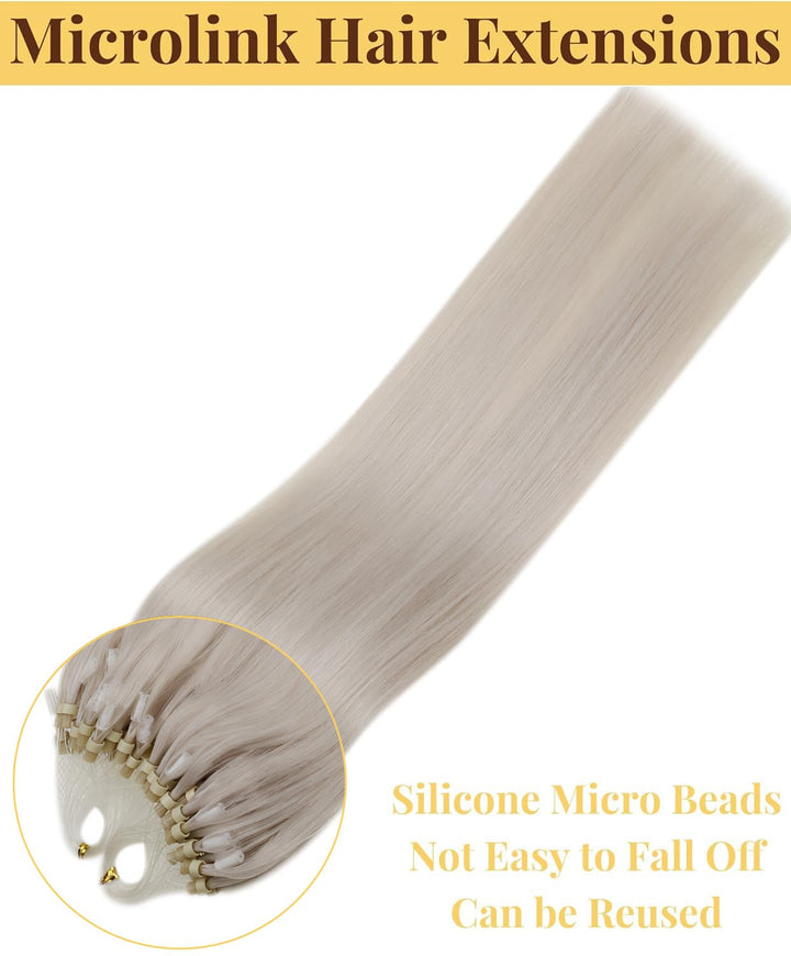 Hetto Microring Echthaar Extensions Blond Microing Echthaar Extensions Micro Ring Remy Extensions Mi
