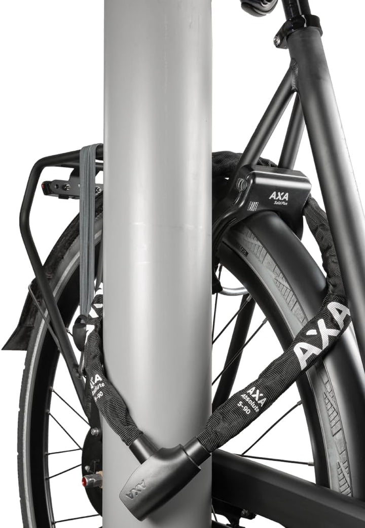 AXA Absolute 5-90 Kettenschloss – Länge 90 cm – Sicherheitsstufe 7 – Stahlglieder 5 mm – Hohe Sicher