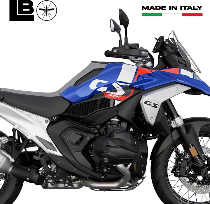 LABELBIKE 3D Aufkleber Motorräder Seiten und Unterseite des Tanks kompatibel mit BMW | R1300GS, Harz