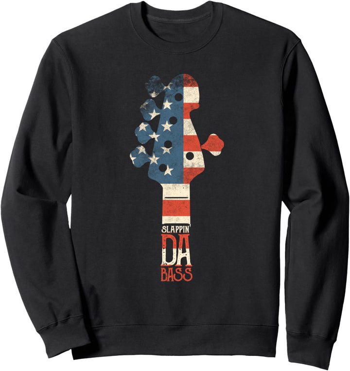 Slappin Da Bass Guitar Player T Shirt für Musiker Sweatshirt