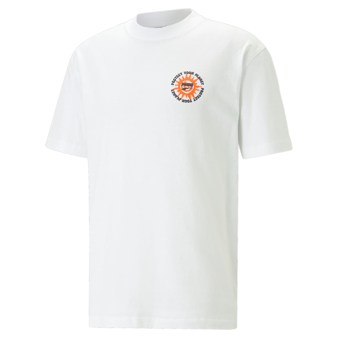PUMA Lifestyle - Textilien - T-Shirts Downtown Graphic T-Shirt L Weiss, L Weiss